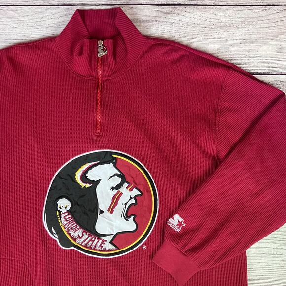 Vintage 1990s Florida State University Seminoles Starter Pullover - Picture 1 of 6